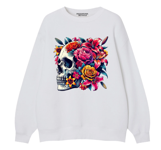 Obrazek Kwiatowa czaszka