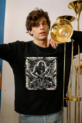 Obrazek Rockowy truposz retro