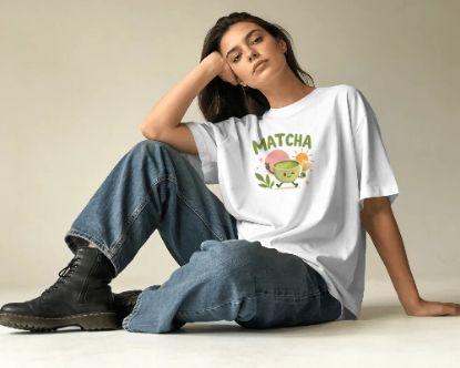 Obrazek 🍵 Koszulka Matcha – dla tych, którzy dzień zaczynają od zielonej energii