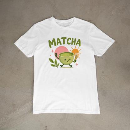 Obrazek 🍵 Koszulka Matcha – dla tych, którzy dzień zaczynają od zielonej energii