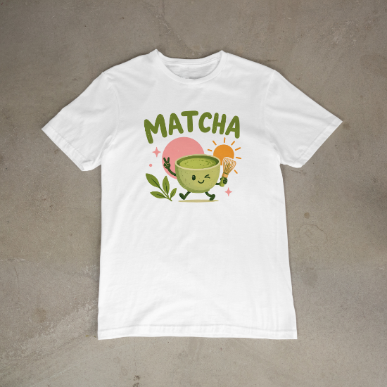 Obrazek 🍵 Koszulka Matcha – dla tych, którzy dzień zaczynają od zielonej energii