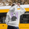 Obrazek Biała bluza z kapturem damska  Sailor Moon – Czarodziejka z Księżyca Korpo Fiolet