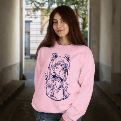 Obrazek Bluza damska Sailor Moon Light Pink - Czarodziejka z Księżyca