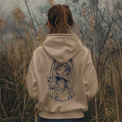 Obrazek Bluza z kapturem Sailor Moon Brown Savana  – Czarodziejka z Księżyca