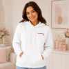 Obrazek Personalizowana bluza biała dla Mamy z imionami dzieci – haft MAMA z sercem