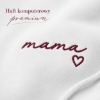 Obrazek Personalizowana bluza biała dla Mamy z imionami dzieci – haft MAMA z sercem