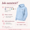 Obrazek Personalizowana bluza jasnoniebieska dla Mamy z imionami dzieci – haft MAMA z sercem