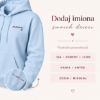 Obrazek Personalizowana bluza jasnoniebieska dla Mamy z imionami dzieci – haft MAMA z sercem