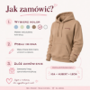 Obrazek Personalizowana bluza jasny brąz dla Mamy z imionami dzieci – haft MAMA z sercem