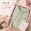 Obrazek Personalizowana bluza pistacjowa dla Mamy z imionami dzieci – haft MAMA z sercem