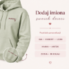 Obrazek Personalizowana bluza pistacjowa dla Mamy z imionami dzieci – haft MAMA z sercem