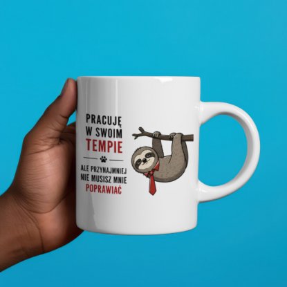 Obrazek Kubek 330 ml „Pracuję w swoim tempie”