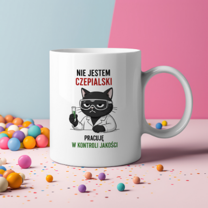 Obrazek Kubek 330 ml „Nie jestem czepialski – kontrola jakości”