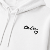 Obrazek Personalizowana biała bluza dla Taty z imionami dzieci – haft TATA z sercem