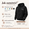 Obrazek Personalizowana czarna bluza dla Taty z imionami dzieci – haft TATA z sercem