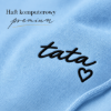 Obrazek Personalizowana jasnoniebieska bluza dla Taty z imionami dzieci – haft TATA z sercem