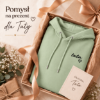 Obrazek Personalizowana pistacjowa bluza dla Taty z imionami dzieci – haft TATA z sercem