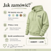 Obrazek Personalizowana pistacjowa bluza dla Taty z imionami dzieci – haft TATA z sercem
