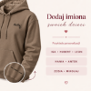 Obrazek Personalizowana brązowa bluza dla Taty z imionami dzieci – haft TATA z sercem