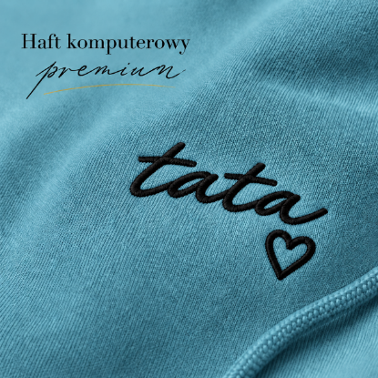 Obrazek Personalizowana morska bluza dla Taty z imionami dzieci – haft TATA z sercem